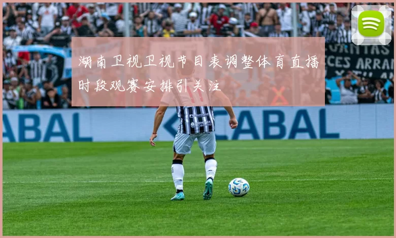 湖南卫视卫视节目表调整体育直播时段观赛安排引关注
